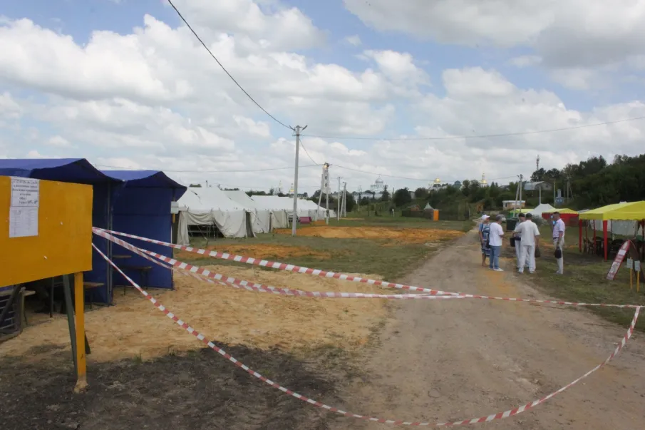 В Дивееве палаточный городок готов к приему паломников