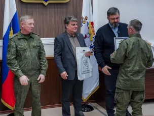 Резервистам «БАРС-НН» присвоили очередные воинские звания и вручили почетные награды