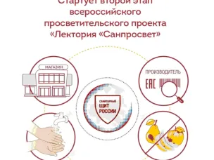 Роспотребнадзор объявляет о старте второго этапа масштабного просветительского проекта – Лектория «Санпросвет», направленный на повышение информированности граждан о профилактике инфекционных заболеваний и формирование ответственности за здоровье.